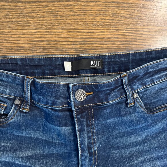 KUT from the Kloth Bermuda denim jeans shorts 9" inseam size 12 - Picture 4 of 5